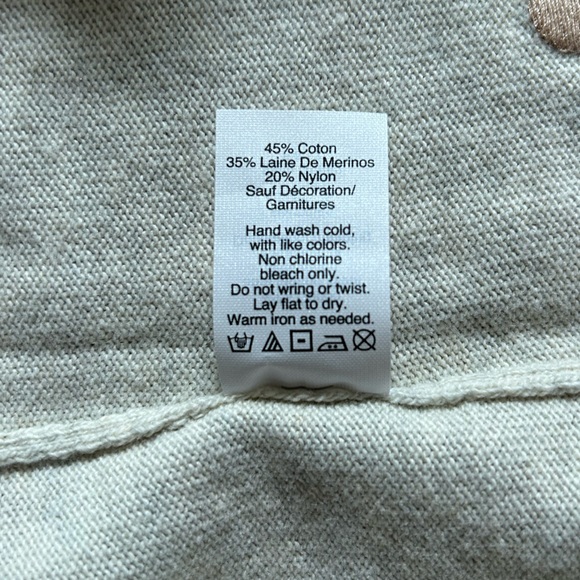 Like New J Crew Sweater with Embroidered Gold Dots - Picture 8 of 8